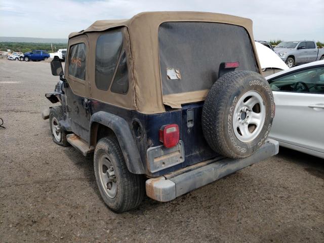 Photo 3 from auction – 2000 JEEP WRANGLER / with VIN 1J4FA29P8YP798425