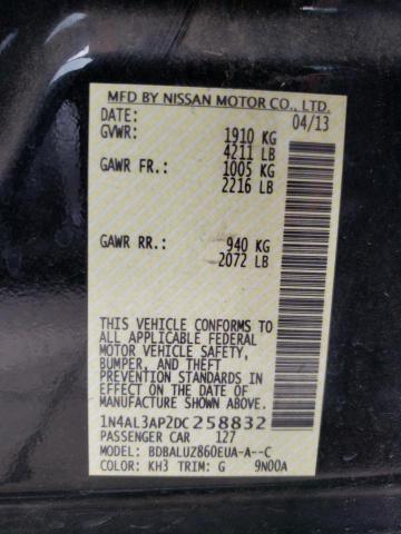 Photo 10 from auction – 2013 NISSAN ALTIMA 2.5 with VIN 1N4AL3AP2DC258832
