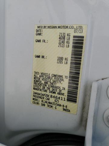 Photo 10 from auction – 2013 NISSAN MAXIMA S with VIN 1N4AA5AP2DC846411