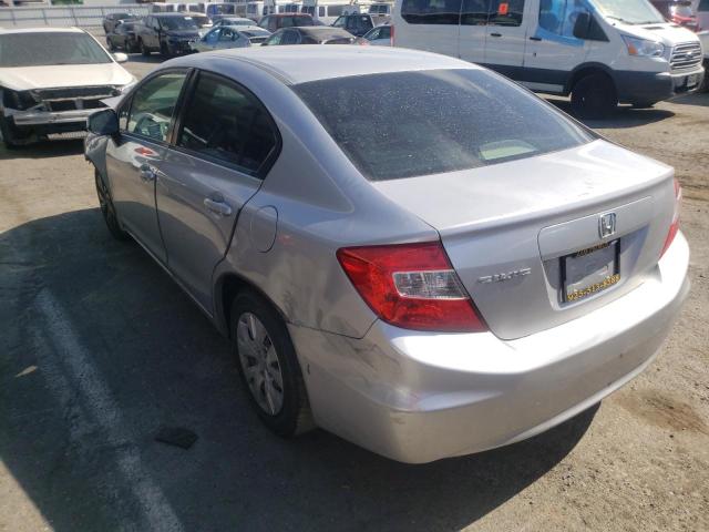 Photo 3 from auction – 2012 HONDA CIVIC LX with VIN 19XFB2F54CE023182