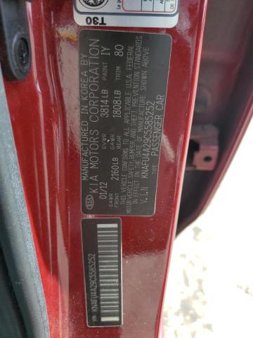 Photo 10 from auction – 2012 KIA FORTE EX with VIN KNAFU4A29C5585252