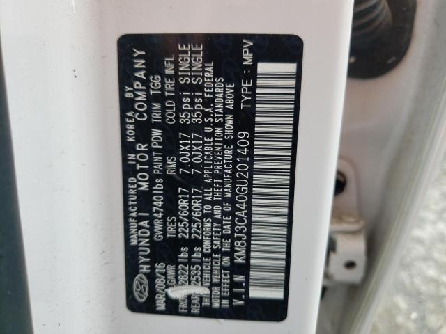 Photo 10 from auction – 2016 HYUNDAI TUCSON LIM with VIN KM8J3CA40GU201409