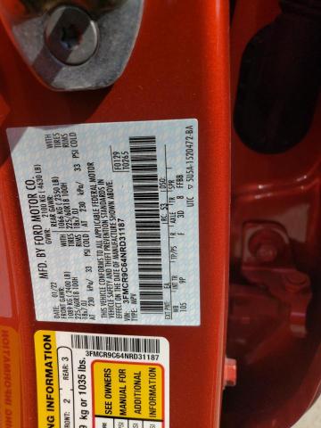 Photo 10 from auction – 2022 FORD BRONCO SPO with VIN 3FMCR9C64NRD31187