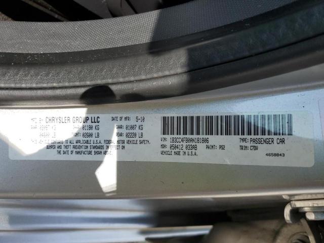 Photo 10 from auction – 2010 DODGE AVENGER SX with VIN 1B3CC4FB0AN181806
