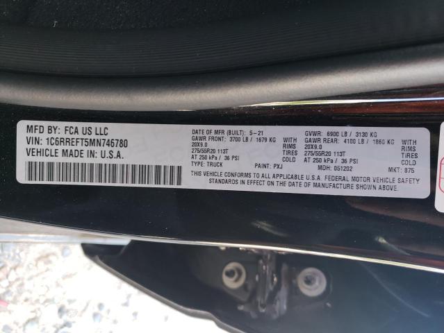 Photo 10 from auction – 2021 RAM 1500 BIG H with VIN 1C6RREFT5MN746780