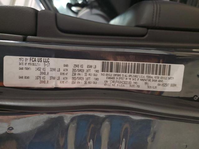 Photo 10 from auction – 2017 JEEP GRAND CHER with VIN 1C4RJFAG0HC922183
