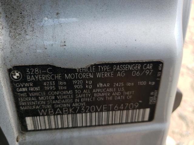 Photo 10 from auction – 1997 BMW 328 IC with VIN WBABK7320VET64709