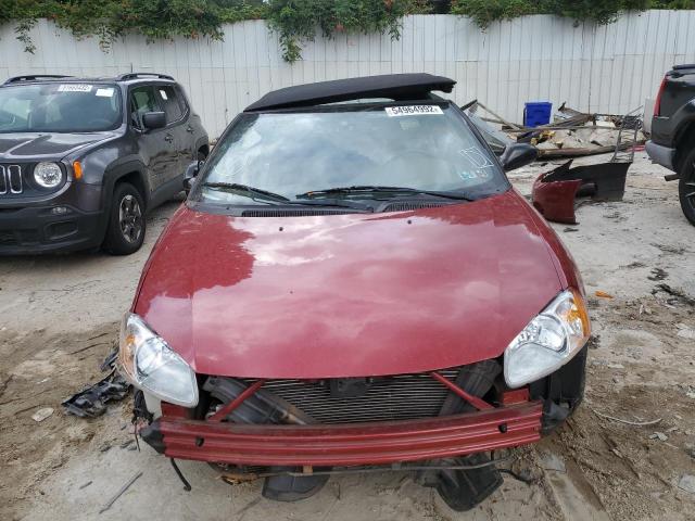 Photo 9 from auction – 2002 CHRYSLER SEBRING LX with VIN 1C3EL55R32N338651