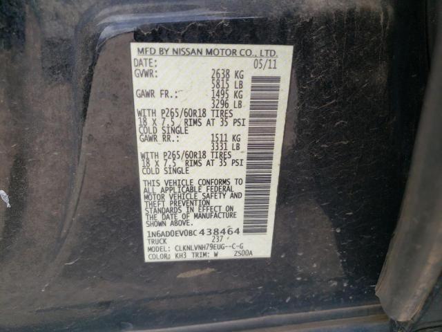 Photo 10 from auction – 2011 NISSAN FRONTIER S with VIN 1N6AD0EV0BC438464