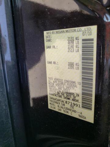 Photo 10 from auction – 2010 NISSAN MAXIMA S with VIN 1N4AA5AP1AC871991