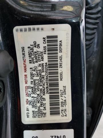 Photo 10 from auction – 2010 TOYOTA COROLLA BA with VIN 1NXBU4EE8AZ352094