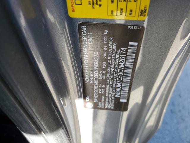 Photo 10 from auction – 2012 BMW 135 I with VIN WBAUN7C53CVM26174