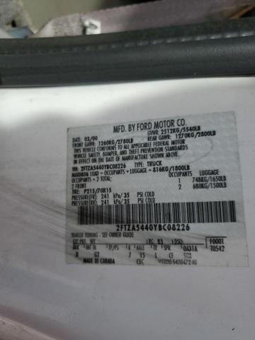 Photo 10 from auction – 2000 FORD WINDSTAR with VIN 2FTZA5440YBC08226