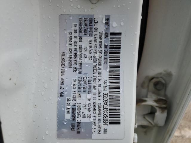 Photo 10 from auction – 2015 MAZDA CX-9 TOURI with VIN JM3TB2CA9F0460796