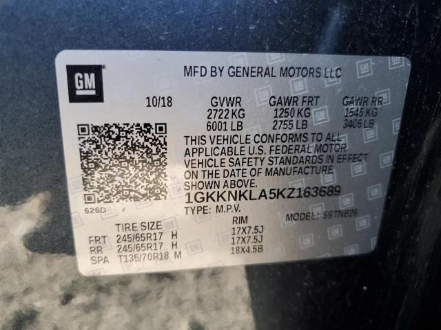Photo 10 from auction – 2019 GMC ACADIA SLE with VIN 1GKKNKLA5KZ163689