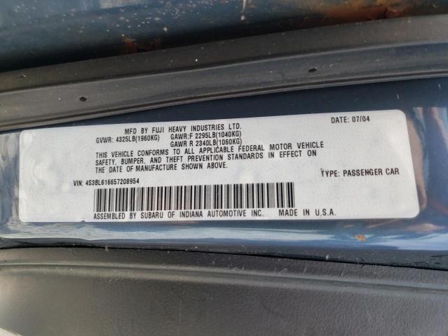 Foto 10 de la subasta – 2005 SUBARU LEGACY 2.5 con VIN 4S3BL616657208954