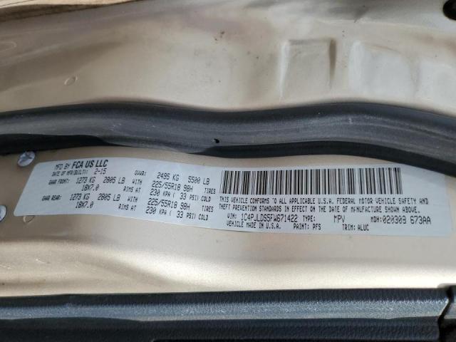 Photo 10 from auction – 2015 JEEP CHEROKEE L with VIN 1C4PJLDS5FW671422