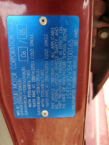 Photo 10 from auction – 2006 SUZUKI XL7 with VIN JS3TX92V364100165