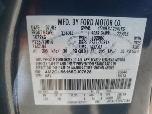 Photo 10 from auction – 2006 MERCURY MARINER with VIN 4M2CU56166DJ07628