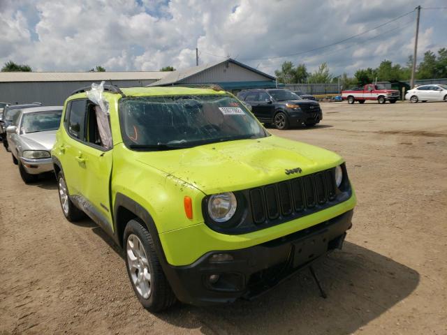 JEEP RENEGADE L 2017 with VIN ZACCJABB5HPG23683 - Photo from auction
