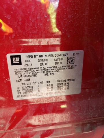 Photo 10 from auction – 2015 BUICK ENCORE with VIN KL4CJASB7FB171883