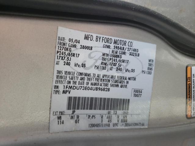 Photo 10 from auction – 2004 FORD EXPLORER X with VIN 1FMDU73E04UB96828