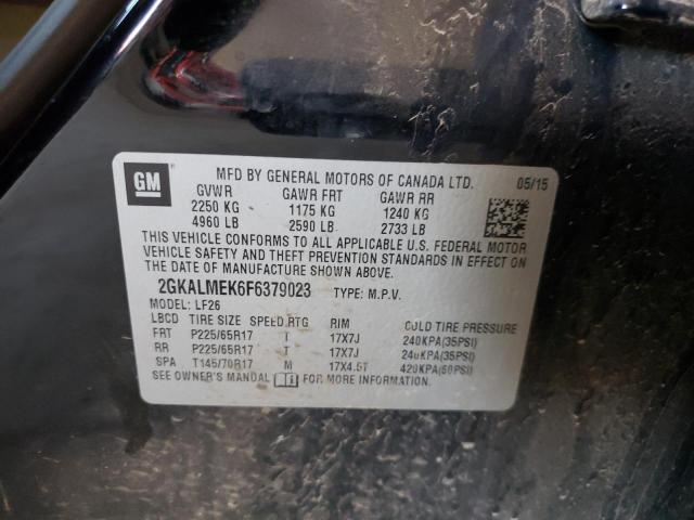 Photo 10 from auction – 2015 GMC TERRAIN SL with VIN 2GKALMEK6F6379023