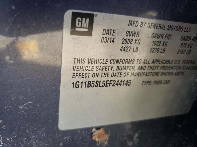 Photo 10 from auction – 2014 CHEVROLET MALIBU LS with VIN 1G11B5SL5EF244145