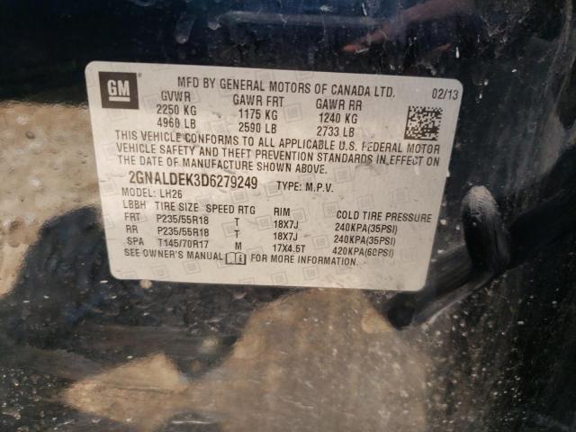 Photo 10 from auction – 2013 CHEVROLET EQUINOX LT with VIN 2GNALDEK3D6279249