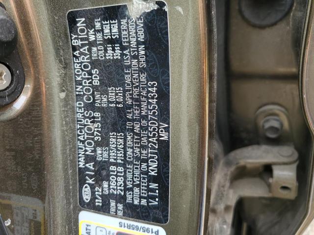 Photo 10 from auction – 2013 KIA SOUL with VIN KNDJT2A55D7554343