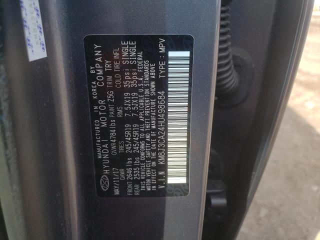 Photo 10 from auction – 2017 HYUNDAI TUCSON LIM with VIN KM8J3CA24HU498684