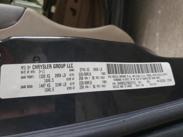 Photo 10 from auction – 2011 CHRYSLER TOWN & COU with VIN 2A4RR5DG7BR637231