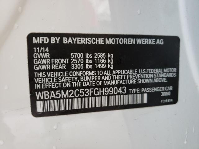 Photo 10 from auction – 2015 BMW 535 IGT with VIN WBA5M2C53FGH99043