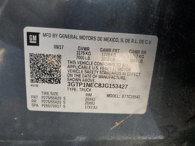 Photo 10 from auction – 2018 GMC SIERRA C15 with VIN 3GTP1NEC8JG153427