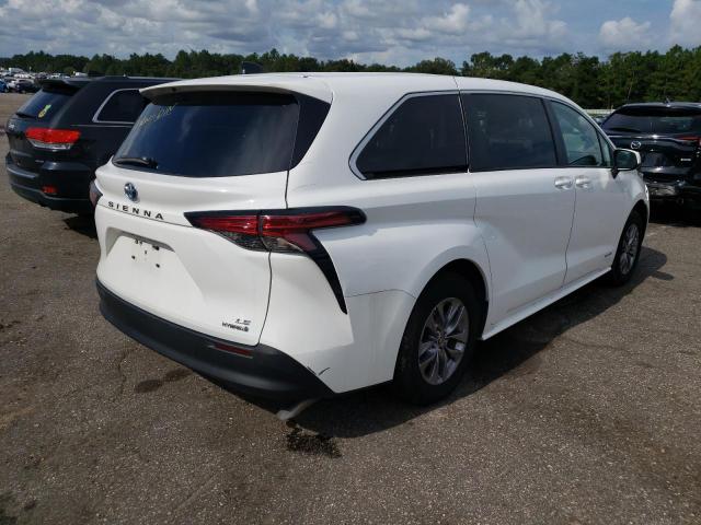 Photo 4 from auction – 2021 TOYOTA SIENNA LE with VIN 5TDKRKEC0MS045892