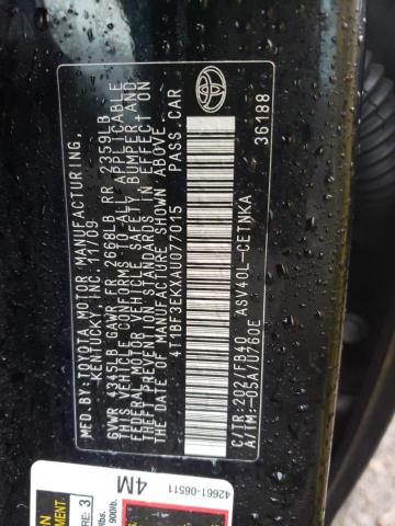 Photo 10 from auction – 2010 TOYOTA CAMRY BASE with VIN 4T1BF3EKXAU077015