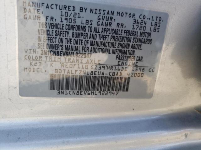 Photo 10 from auction – 2021 NISSAN VERSA with VIN 3N1CN8EV6ML922947