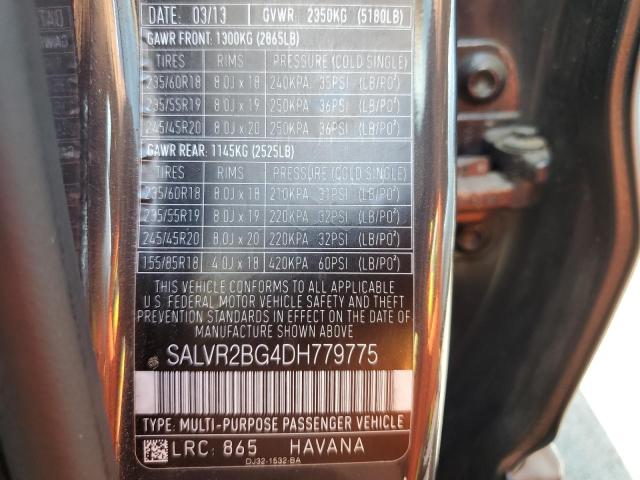 Photo 10 from auction – 2013 LAND ROVER RANGE ROVE with VIN SALVR2BG4DH779775