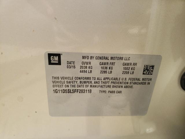 Photo 10 from auction – 2015 CHEVROLET MALIBU 2LT with VIN 1G11D5SL5FF283118