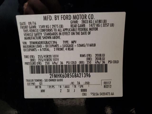 Photo 10 from auction – 2016 FORD FLEX LIMIT with VIN 2FMHK6D85GBA21396