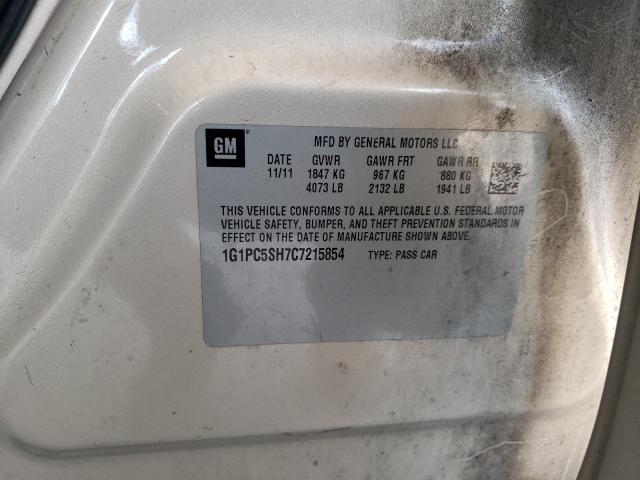 Photo 10 from auction – 2012 CHEVROLET CRUZE LS with VIN 1G1PC5SH7C7215854