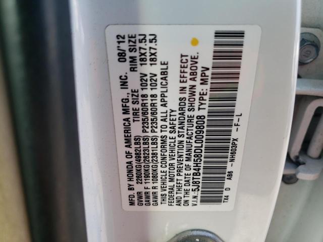 Photo 10 from auction – 2013 ACURA RDX TECHNO with VIN 5J8TB4H58DL009808