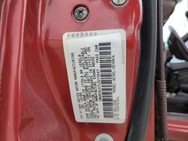 Photo 10 from auction – 1990 TOYOTA COROLLA with VIN 1NXAE91A7LZ079547