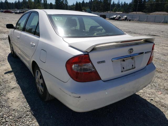 Photo 3 from auction – 2002 TOYOTA CAMRY LE with VIN JTDBE32K020108843