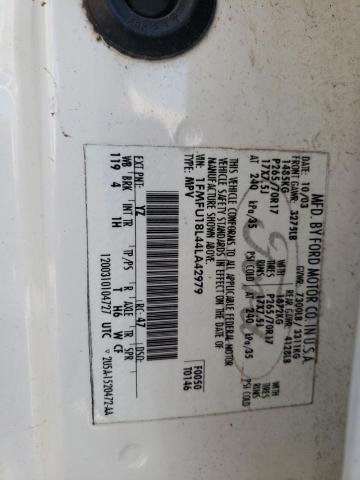 Photo 10 from auction – 2004 FORD EXPEDITION with VIN 1FMFU18L44LA42979