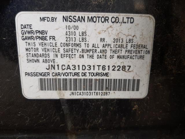 Photo 10 from auction – 2001 NISSAN MAXIMA GXE with VIN JN1CA31D31T612287
