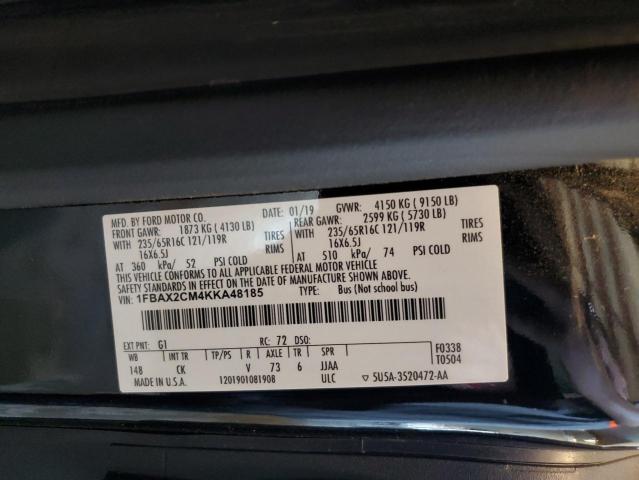 Photo 10 from auction – 2019 FORD TRANSIT T- with VIN 1FBAX2CM4KKA48185