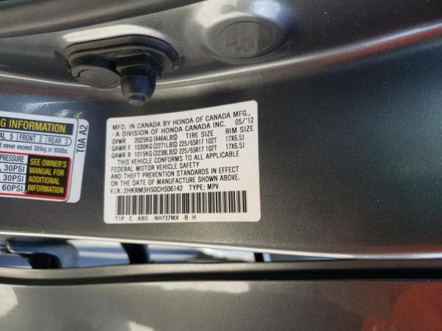 Photo 10 from auction – 2012 HONDA CR-V EX with VIN 2HKRM3H50CH506142