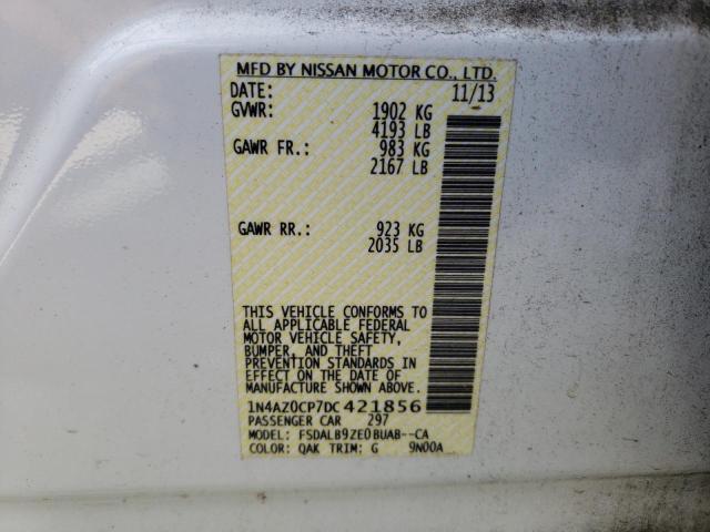 Photo 10 from auction – 2013 NISSAN LEAF S with VIN 1N4AZ0CP7DC421856