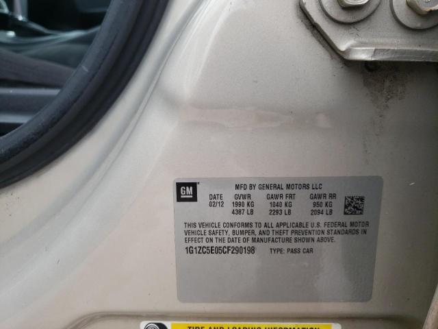 Photo 10 from auction – 2012 CHEVROLET MALIBU 1LT with VIN 1G1ZC5E05CF290198